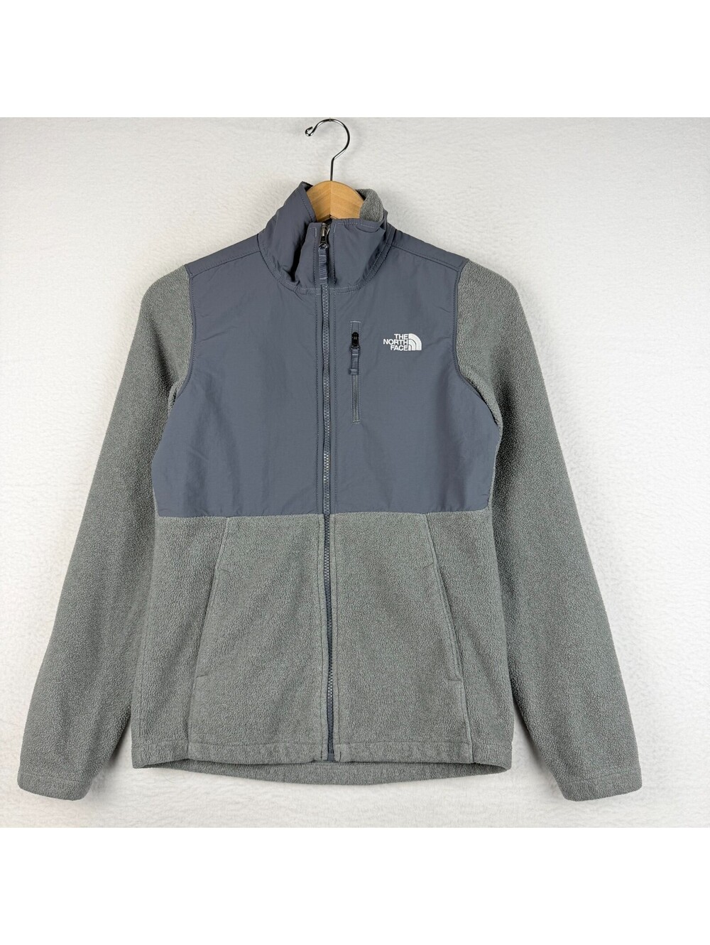 The North Face Tundra Womens XS Gray Full Zip Fleece Jacket Outdoor Hiking GORP